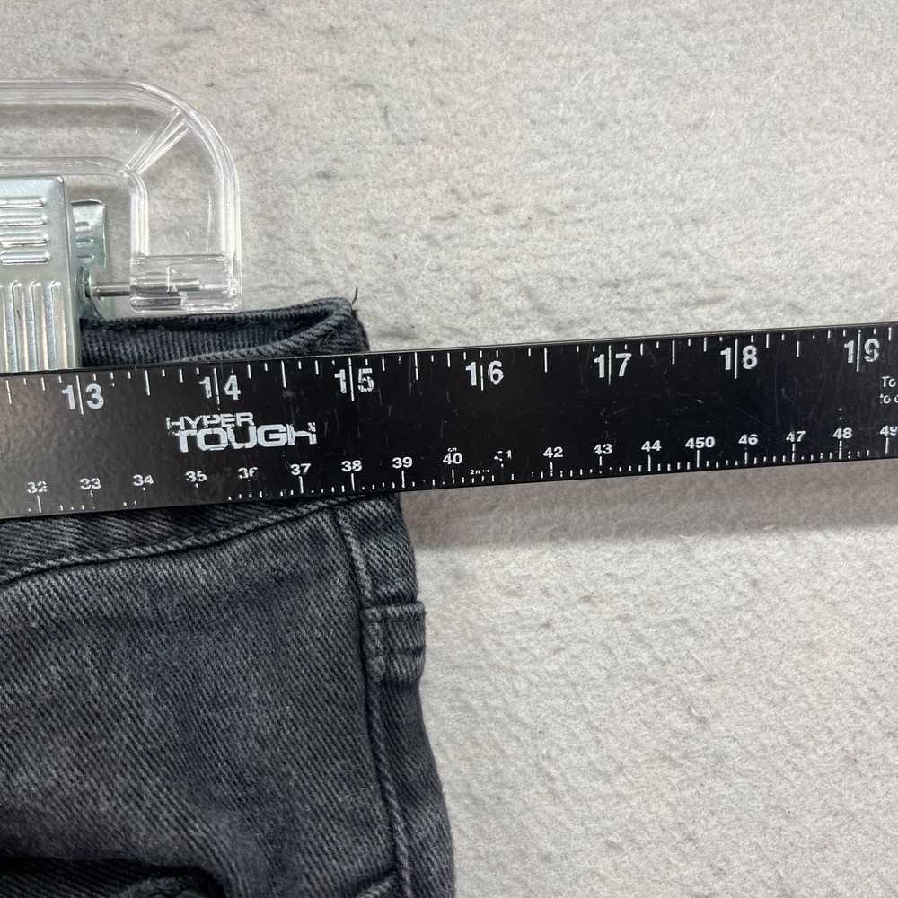 Rue21 Skinny Arc Supreme Flex Jeans Mens 30x30.5* Black Distressed Denim Pants - Picture 7 of 13